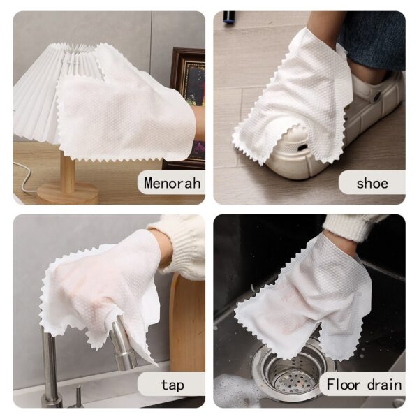 1-20pcs Home Kitchen Cleaning Gloves Dust Fish Scale Cleaner Duster Glove Rags Reusable Household Non-woven Rag Clean Tools - Image 4