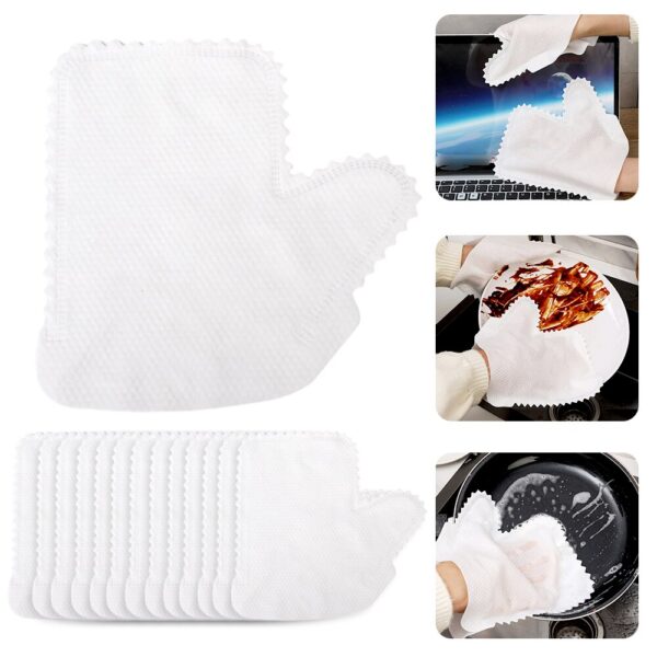 1-20pcs Home Kitchen Cleaning Gloves Dust Fish Scale Cleaner Duster Glove Rags Reusable Household Non-woven Rag Clean Tools - Image 5