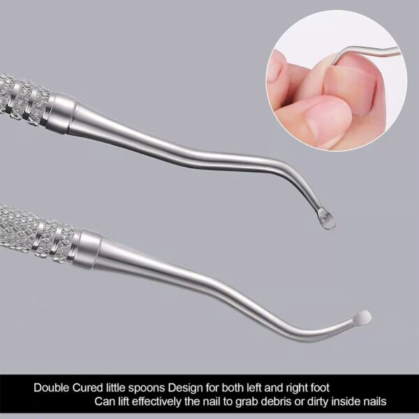 1PCS Ingrown Toenail Nail Lifter Cuticle Pusher Professional Manicure Pedicure Hand Tool Podiatry Foot Cutter Trimmer Feet Care - Image 2