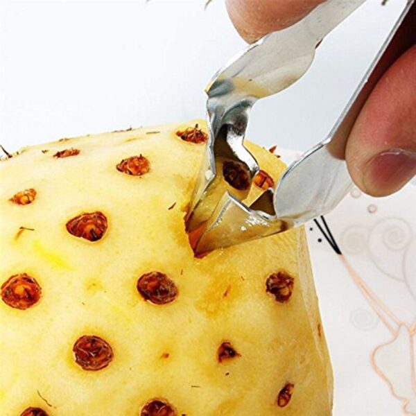 1Pc Cheap Pineapple Eye Peeler Stainless Steel Cutter Practical Remover Clip Home Kitchen Tools Home Kitchen Tool Free Ship