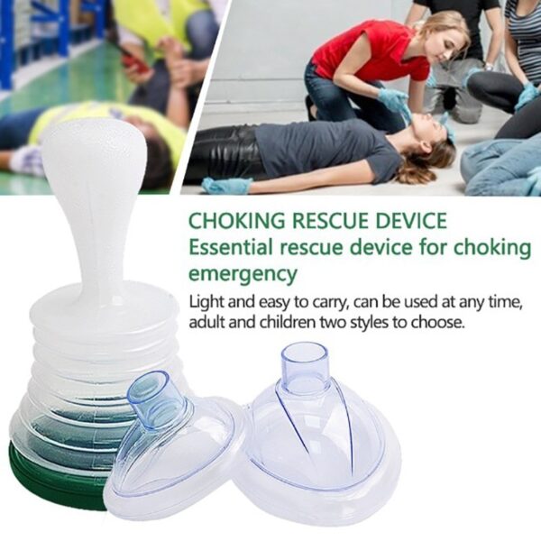 1Set Health Care Choking Rescue Device Blue Travel Kit for Adult and Children First Aid Kit Mask Anti Choking Emergency Device - Image 2