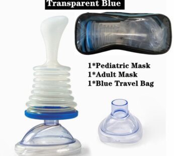 1Set Health Care Choking Rescue Device Blue Travel Kit for Adult and Children First Aid Kit Mask Anti Choking Emergency Device