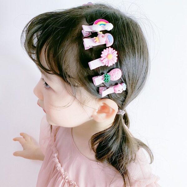 30Pcs Set Baby Hair Clips Cartoon Bows Flower Girls Hairpins Sweet Children Clips Barrettes Baby Hair Accessories - Image 3