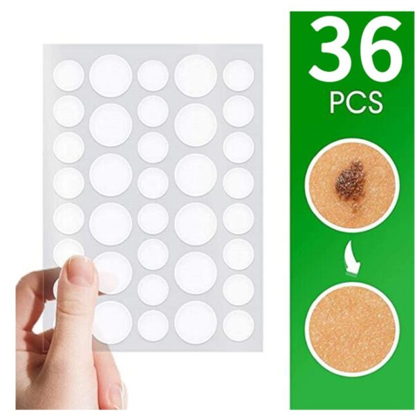 36Pcs Set Acne Remove Skin Tag Body Wart Treatment Sticker Hydrocolloid Gel Invisible Acne Patch Pimple Remover Beauty Tools