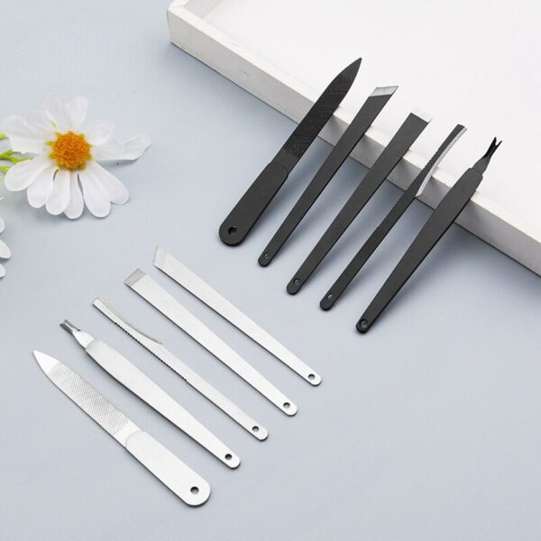 3PC Toenail Scraper Manicure Tools Feet Nail Ingrown Cuticle Pedicure Knife Set Dead Skin Remover Files Foot Care Pedicure Tools - Image 7