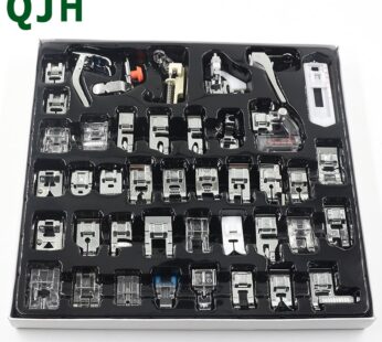 42 Pcs Of Metal Multifunctional Presser Foot Kit, Household Sewing Tools, Woven Blind Stitch/Overlock Stitch/Zipper Ruler Parts