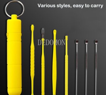 6/7PCS Ear Cleaner ABS Ear Care Spoon Tool Soft Spiral For Ears Earwax Picker Cleaning Ear Wax Removal Tool Earpick Remover