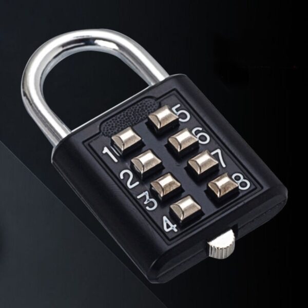 8 Digits Password Code Combination Padlock Zinc Alloy Suitcase For Luggage Travel Code Smart Lock Code Keyed Anti-thieft Lock - Image 6