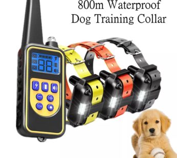 800m Digital Dog Training Collar Waterproof Rechargeable Remote Control Pet with LCD Display for All Size Shock Vibration Sound