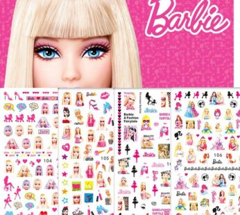 Anime Barbie Party Princess Cartoon Children Nail Art Sticker Kawaii Y2K Girls Diy Toy Waterproof Sticker Case Bag Decor Gifts