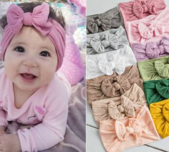 Baby Girl Headband Infant Hair Accessories Bows Newborn Headwear Rabbit Ear Elastic Gift Toddler Bandage Ribbon Soft Bowknot