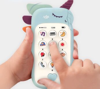 Baby Phone Toy Music Sound Telephone Sleeping Toys With Teether Simulation Phone Kids Infant Early Educational Toy Kids Gifts