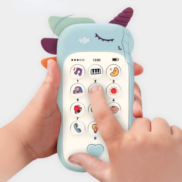 Baby Phone Toy Music Sound Telephone Sleeping Toys with Teether Simulation Toys Phone Infant Early Educational Toy Kids Gifts - Image 2