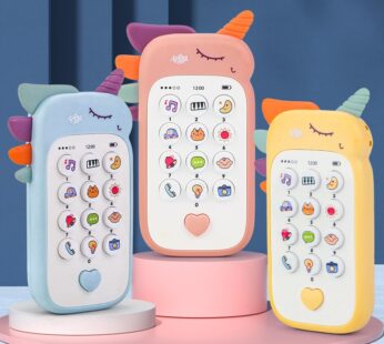 Baby Phone Toy Music Sound Telephone Sleeping Toys with Teether Simulation Toys Phone Infant Early Educational Toy Kids Gifts