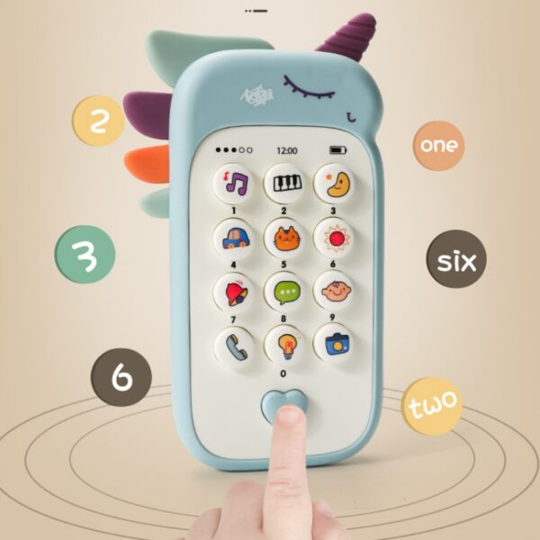 Baby Phone Toy Music Sound Telephone Sleeping Toys with Teether Simulation Toys Phone Infant Early Educational Toy Kids Gifts - Image 5