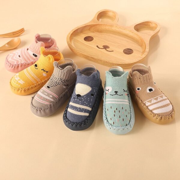 Baby Socks Shoes Infant Color Matching Cute Kids Boys Shoes Doll Soft Soled Child Floor Sneaker Toddler Girls First Walkers - Image 2