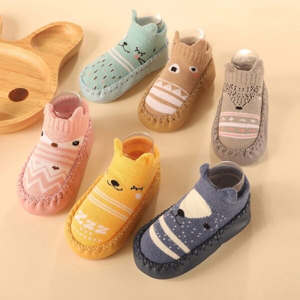 Baby Socks Shoes Infant Color Matching Cute Kids Boys Shoes Doll Soft Soled Child Floor Sneaker Toddler Girls First Walkers - Image 3