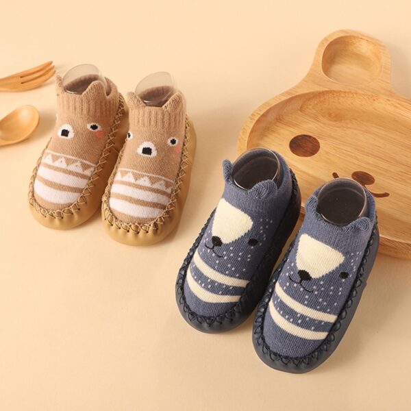 Baby Socks Shoes Infant Color Matching Cute Kids Boys Shoes Doll Soft Soled Child Floor Sneaker Toddler Girls First Walkers - Image 4