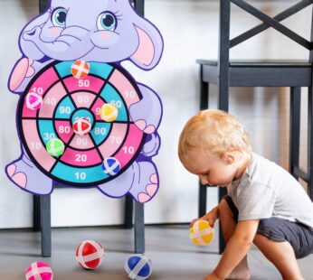 Child Montessori Toys for Kids 2 to 4 Years Old Cartoon Animal Dart Board Sticky Ball Family Interactive Educational Toys Baby