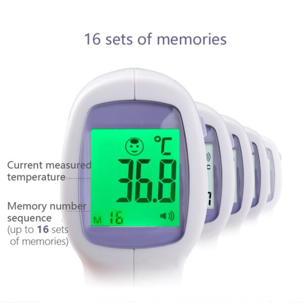 Digital Thermometer Forehead Non-Contact Baby Body Termometro Infrared Adult Fever IR Household Health Monitors Alarm reminder - Image 2