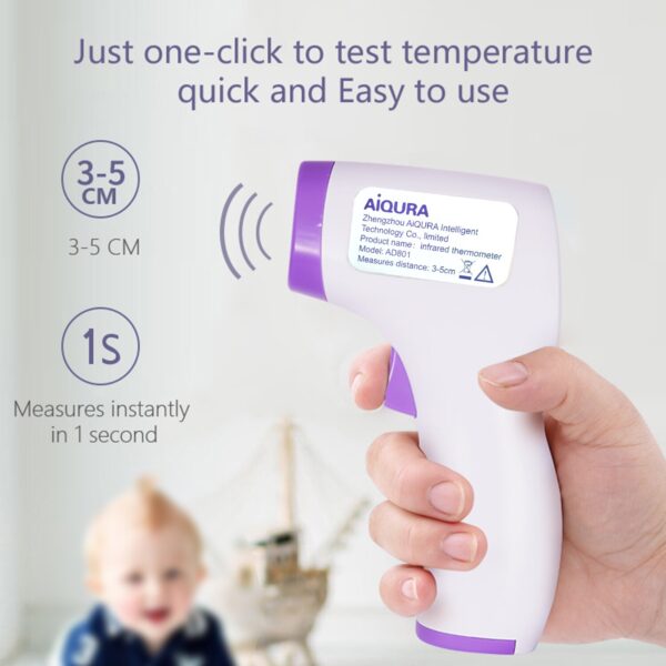 Digital Thermometer Forehead Non-Contact Baby Body Termometro Infrared Adult Fever IR Household Health Monitors Alarm reminder - Image 6