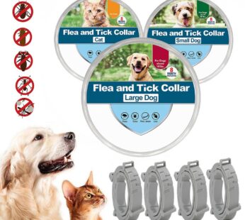 Dog Anti Flea Ticks Collar 8 Month Protection Retractable Pet Collars for Puppy Cat Large Dogs Prevention Mosquitoes Accessories