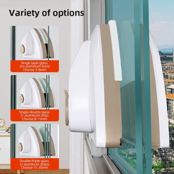 Double Sided Magnetic Glass Window Cleaner Household Cleaning Tool Automatic Drainage Wiper Glass Window Cleaner - Image 4