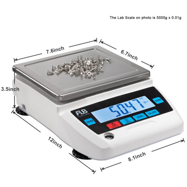 High Precision Lab Scales 0.1g Accuracy Digital Laboratory Scales Weighting Scales for Scientific or Industrial 10kgx0.1g - Image 6