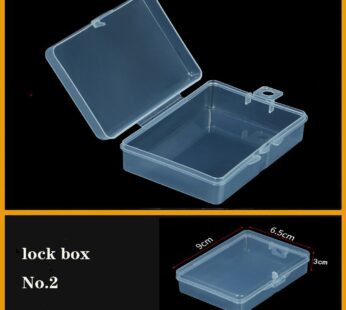 Home improvement mini lock box Container Transparent Plastic Storage box Jewelry Display Case Plastic tool product Organizer