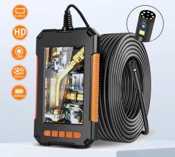 Industrial Endoscope Camera 1080P 4.3 Inch IPS Single Dual Lens Pipe Car Inspection Borescope IP68 Waterproof With LED