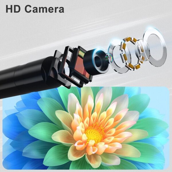 Industrial Endoscope HD960P Wired Camera Direct Connect with IPhone Ipad 8MM 5.5MM LensPipe Inspection Borescope LED Waterproof - Image 4