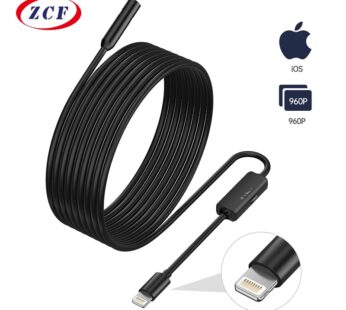 Industrial Endoscope HD960P Wired Camera Direct Connect with IPhone Ipad 8MM 5.5MM LensPipe Inspection Borescope LED Waterproof