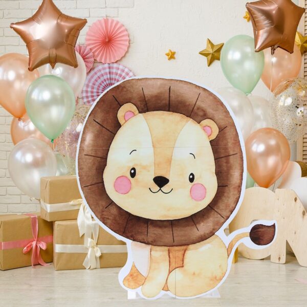 Jungle Animal Backdrop Safari Birthday Party Decoration Kids Woodland Wild One Lion Themed Party Supplies Baby Shower Decor - Image 2