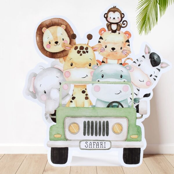 Jungle Animal Backdrop Safari Birthday Party Decoration Kids Woodland Wild One Lion Themed Party Supplies Baby Shower Decor - Image 5