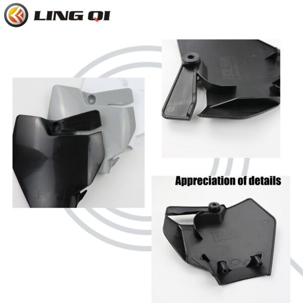 LING QI Motorcycle Front Number Plate Fender Cover Plastic Fairing Kit For China KTM50 KTM 50 Mini Dirt Pit Bike SENIOR JUNIOR - Image 6