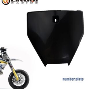 LING QI Off-road Motorcycle Part 110CC 125CC 150CC PP Plastic Front Number Plate For Chinese Husqvarna 65 Dirt Bike