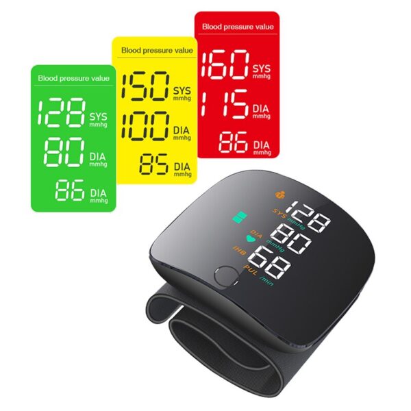 Medical Wrist Blood Pressure Monitor Baumanometro Digitlal Tensiometro Household Health Monitors Blood Pressure Measuring