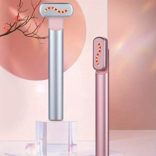 Mini Beauty Personal Care Eye Massager 45℃ Heat & Vibration,4-in-1 Skincare Wand for Anti-Aging Anti-Wrinkles Lifting Your Face