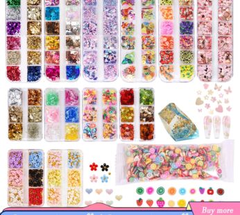 Mix Glitter Sequins for Resin Soft Pottery Gold Foils Nail Art DIY UV Crystal Epoxy Resin Mold Filler Jewelry Making Supplies