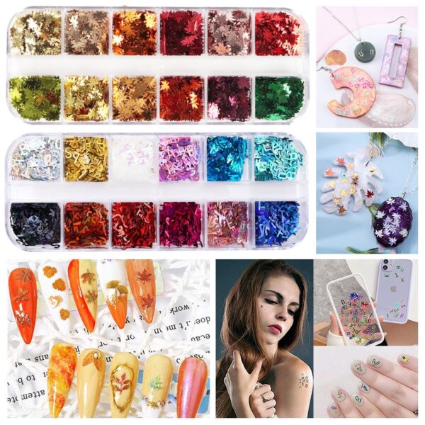 Mix Glitter Sequins for Resin Soft Pottery Gold Foils Nail Art DIY UV Crystal Epoxy Resin Mold Filler Jewelry Making Supplies - Image 5