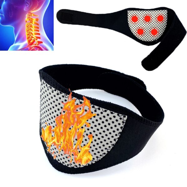 Neck Belt Tourmaline Self Heating Magnetic Therapy Neck Wrap Belt Brace Pain Relief Cervical Vertebra Protect Health Care - Image 2