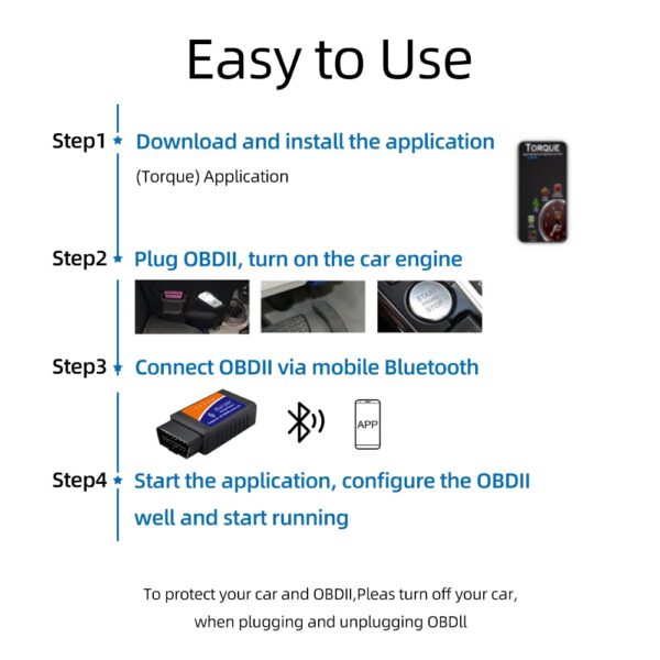 OBD2 Scanner ELM327 Car Diagnostic Detector Code Reader Tool V1.5 WIFI Bluetooth OBD 2 for IOS Android Auto Scan Repair Tools - Image 4