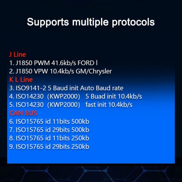 OBD2 Scanner ELM327 Car Diagnostic Detector Code Reader Tool V1.5 WIFI Bluetooth OBD 2 for IOS Android Auto Scan Repair Tools - Image 6