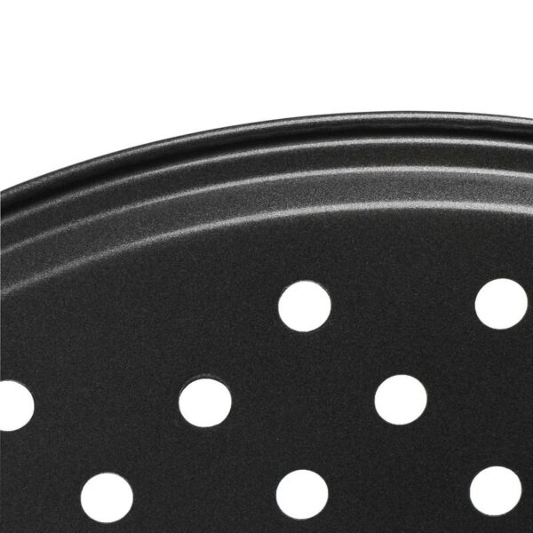 Pizza Pan with Holes Carbon Steel Perforated Baking Pan Round Pizza Crispy Crust Tray Bakeware Set Cooking Accessories - Image 5