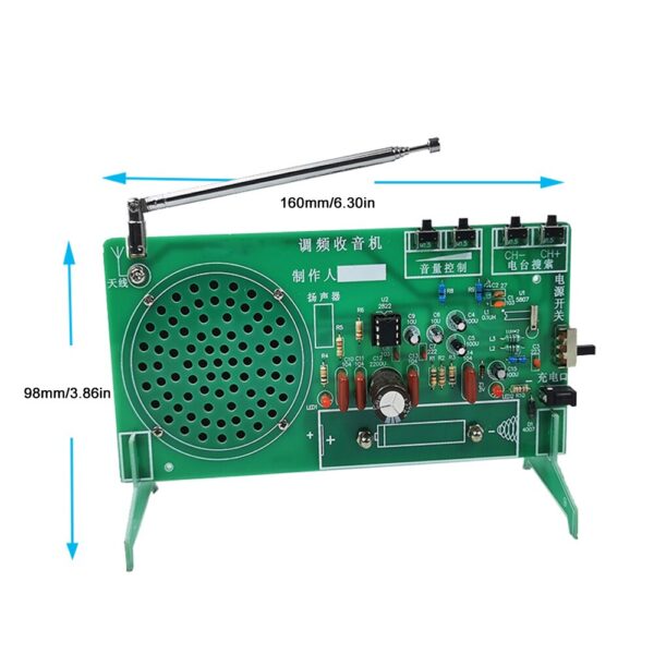 RDA5807FP Radio DIY Kits FM Electronic Radio ICs DIY Loose Parts 65-108MHz Power Amplifier Module Strong Anti-interference Capa - Image 2