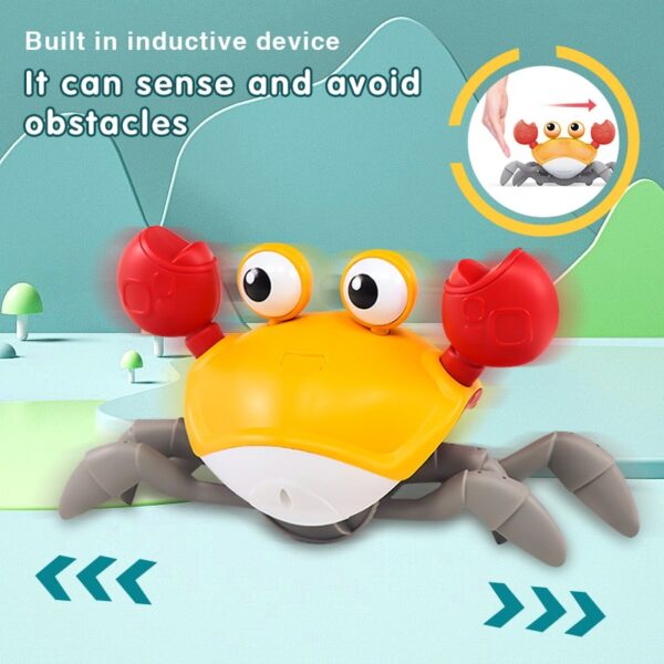 Rechargeable Crab Crawling Toy with Lights and Music Electronic Development Baby Toys 6 12 Months Educational Games for Babies - Image 4