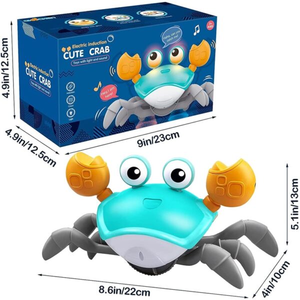 Rechargeable Crab Crawling Toy with Lights and Music Electronic Development Baby Toys 6 12 Months Educational Games for Babies - Image 6