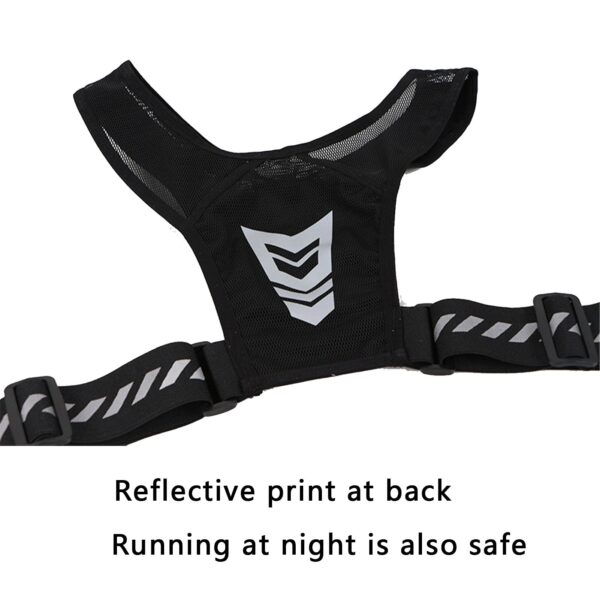 Reflective Running Backpack Lightweight Sport Running Vest Mobile Phone Cards Bag for Trail Running-Ultra-Light 1L Water Bag - Image 4