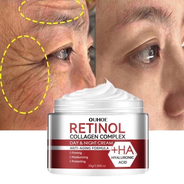 Retinol Wrinkle Removing Cream Anti Aging Firming Lifting Fade Fine Lines Moisturizing Brightening Skin Care Korean Cosmetics - Image 4