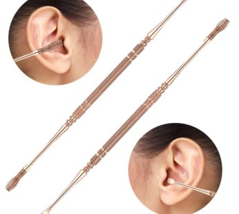 Rose Gold Stainless Steel Spiral Earpick Ear Scoop Earwax Digging Tools Earwax Curette Spoon Care Ear Clean Toolear Cleaner